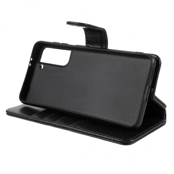 Nordic Covers Samsung Galaxy S21 Etui Essential Leather Raven Black