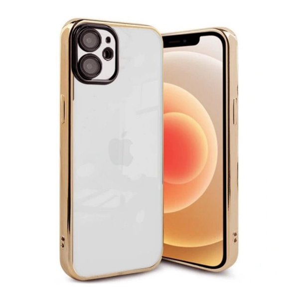 iPhone 11 Deksel Glitter Transparent Støtsikker Gull