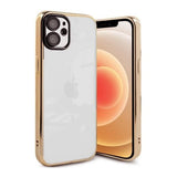 iPhone 11 Deksel Glitter Transparent Støtsikker Gull