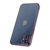 iPhone 11 Deksel Glitter Transparent Støtsikker Lilla