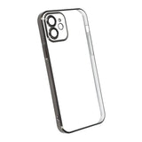 iPhone 11 Deksel Glitter Transparent Støtsikker Svart