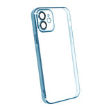 iPhone 12 Deksel Glitter Transparent Støtsikker Blå