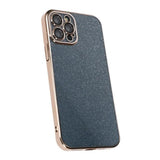 iPhone 12 Pro Deksel Glitter Transparent Støtsikker Gull