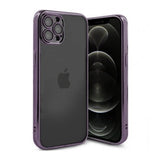 iPhone 12 Pro Deksel Glitter Transparent Støtsikker Lilla