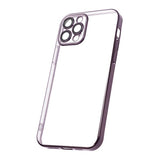 iPhone 12 Pro Deksel Glitter Transparent Støtsikker Lilla