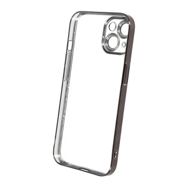 iPhone 13 Deksel Glitter Transparent Støtsikker Svart