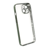 iPhone 14 Deksel Glitter Transparent Støtsikker Grønn