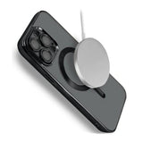 iPhone 13 Pro Deksel Glitter Transparent MagSafe Svart
