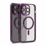 iPhone 15 Pro Max Deksel Glitter Transparent MagSafe Lilla