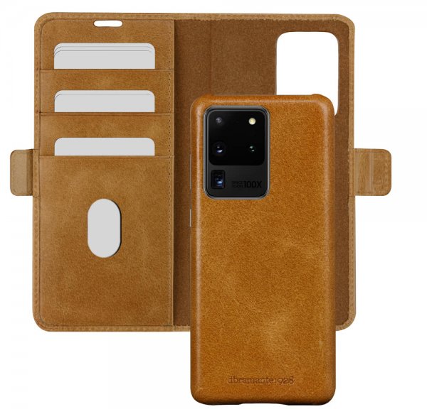 dbramante1928 Samsung Galaxy S20 Ultra Etui Lynge Löstagbart Deksel Tan