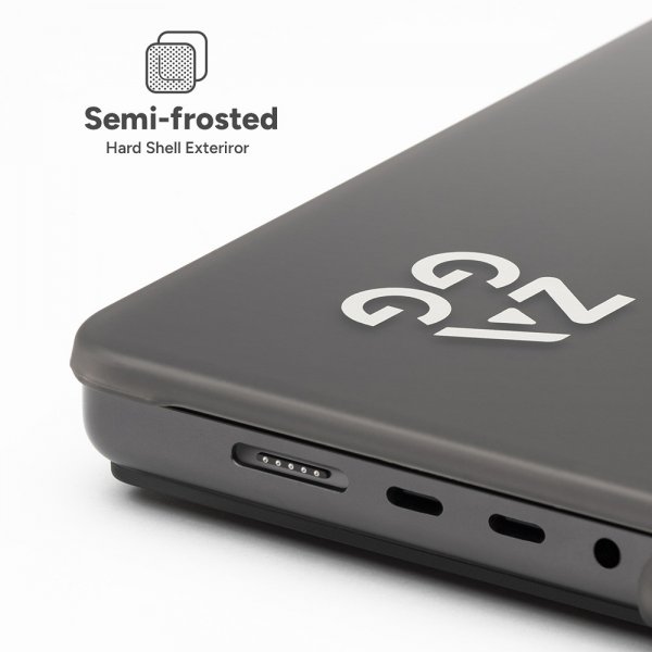 Zagg MacBook Air 13 M2 (A2681)/M3 (A3113) Deksel Hardshell Smoke