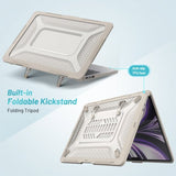 MacBook Air 13 M2 (A2681) Deksel Armor Stativfunksjon Beige