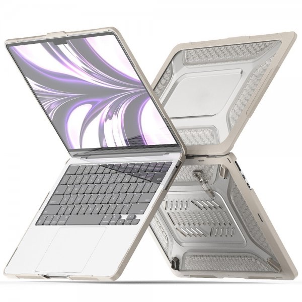 MacBook Air 13 M2 (A2681) Deksel Armor Stativfunksjon Beige