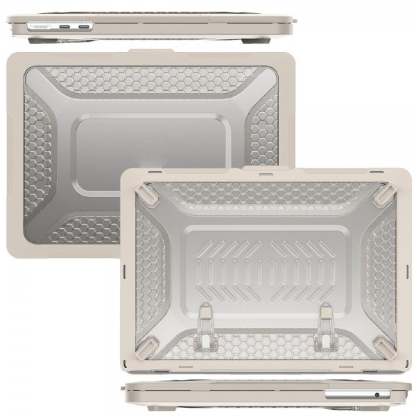 MacBook Air 13 M2 (A2681) Deksel Armor Stativfunksjon Beige