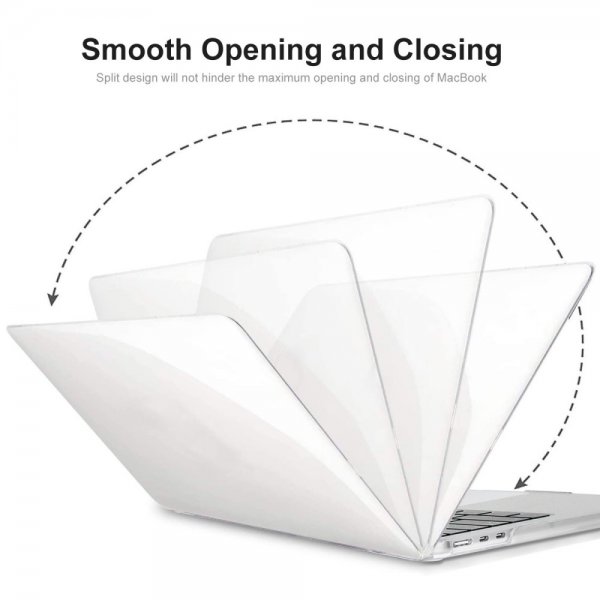 ENKAY Macbook Air 15 M2 (A2941)/M3 (A3114) Deksel Hardplast Grå