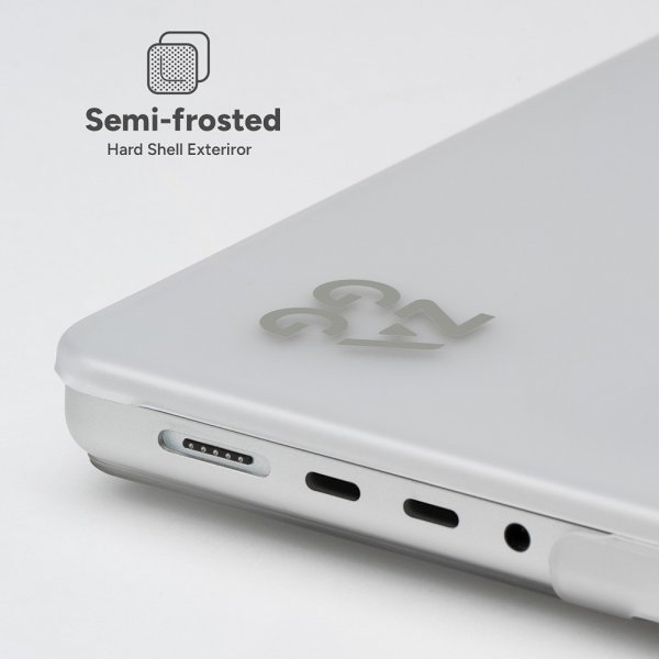 Zagg MacBook Pro 14 M1 (A2442)/M2 (A2779)/M3 (A2918 A2992) Deksel Hardshell Transparent