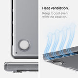 Spigen MacBook Pro 14 M1 (A2442)/M2 (A2779)/M3 (A2918 A2992) Deksel Thin Fit Crystal Clear