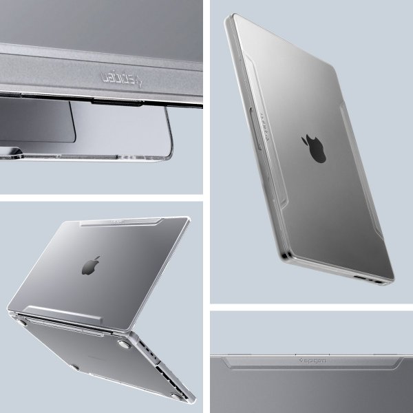 Spigen MacBook Pro 14 M1 (A2442)/M2 (A2779)/M3 (A2918 A2992) Deksel Thin Fit Crystal Clear