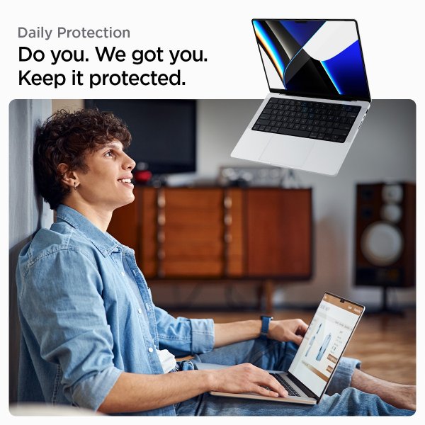 Spigen MacBook Pro 14 M1 (A2442)/M2 (A2779)/M3 (A2918 A2992) Skjermbeskytter GLAS.tR Slim