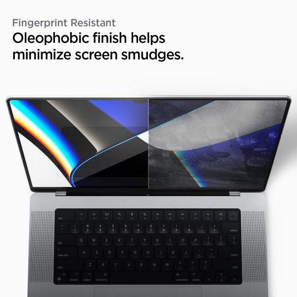 Spigen MacBook Pro 14 M1 (A2442)/M2 (A2779)/M3 (A2918 A2992) Skjermbeskytter GLAS.tR Slim