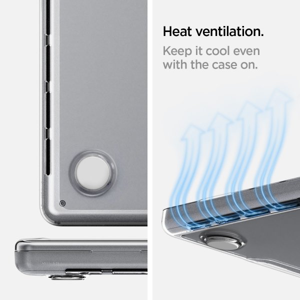 Spigen MacBook Pro 16 M1 (A2485)/M2 (A2780)/M3 (A2991) Deksel Thin Fit Crystal Clear