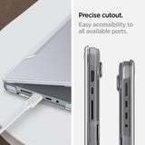 Spigen MacBook Pro 16 M1 (A2485)/M2 (A2780)/M3 (A2991) Deksel Thin Fit Crystal Clear