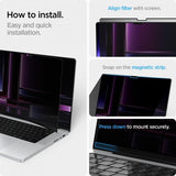 Spigen MacBook Pro 16 M1/M2/M3/M4 Skjermbeskytter Safe View
