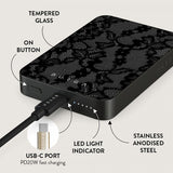 Burga Powerbank MagSafe 5000 mAh Magnetic Metallgrå