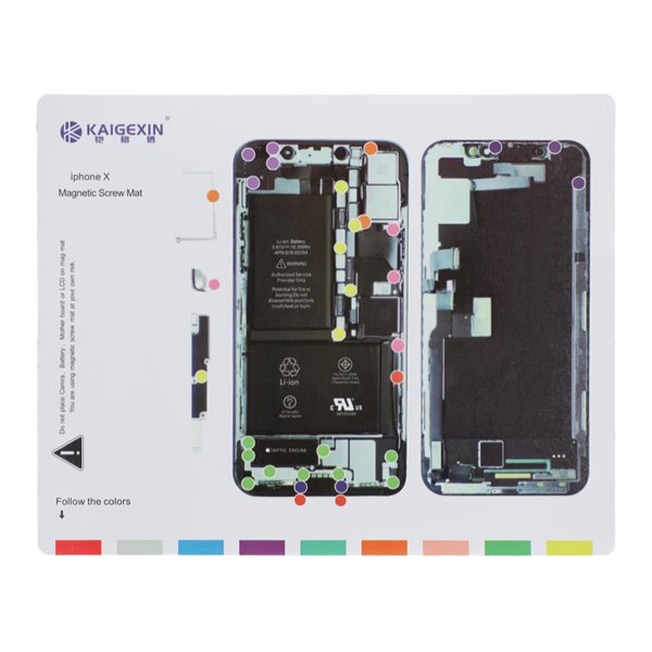 Magnetisk skruematte for iPhone X