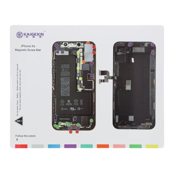 Magnetisk skruematte for iPhone XS