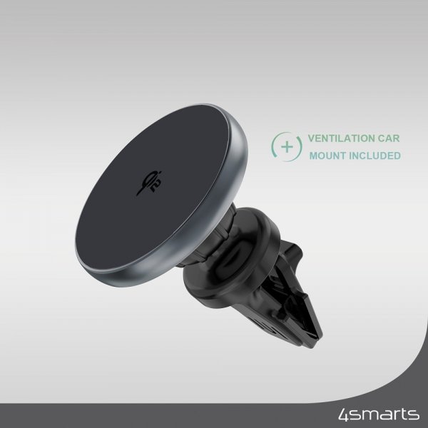4smarts MagSafe Mobilholder til bil Qi2 Car Charging Set