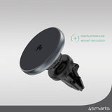 4smarts MagSafe Mobilholder til bil Qi2 Car Charging Set