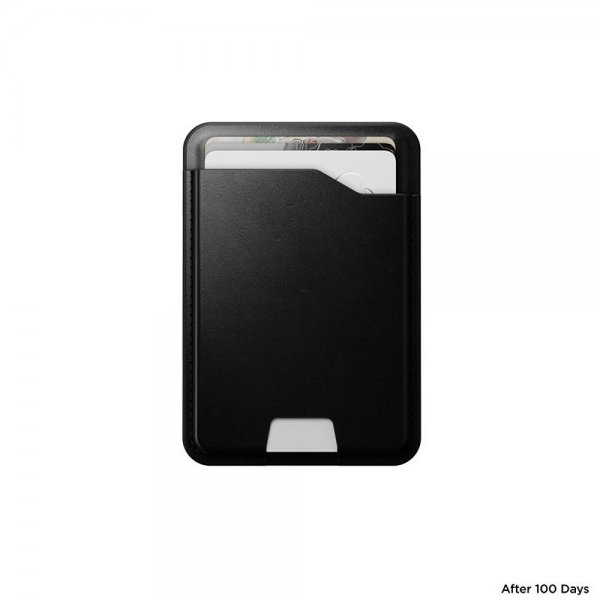 Nomad MagSafe Kortholder Leather Mag Wallet Find My Tracking Svart