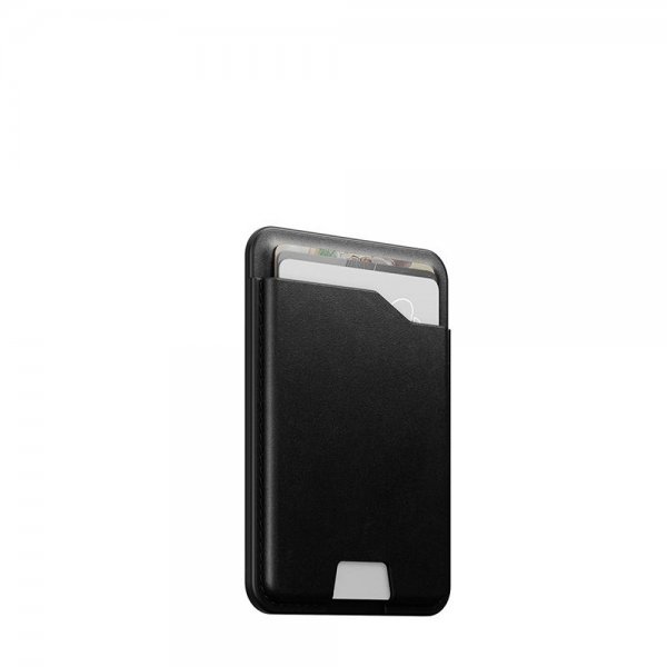 Nomad MagSafe Kortholder Leather Mag Wallet Find My Tracking Svart