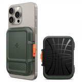 Spigen MagSafe Kortholder Lock Fit MagFit Military Green