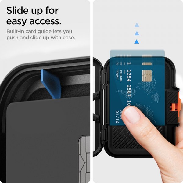 Spigen MagSafe Kortholder Lock Fit MagFit Svart