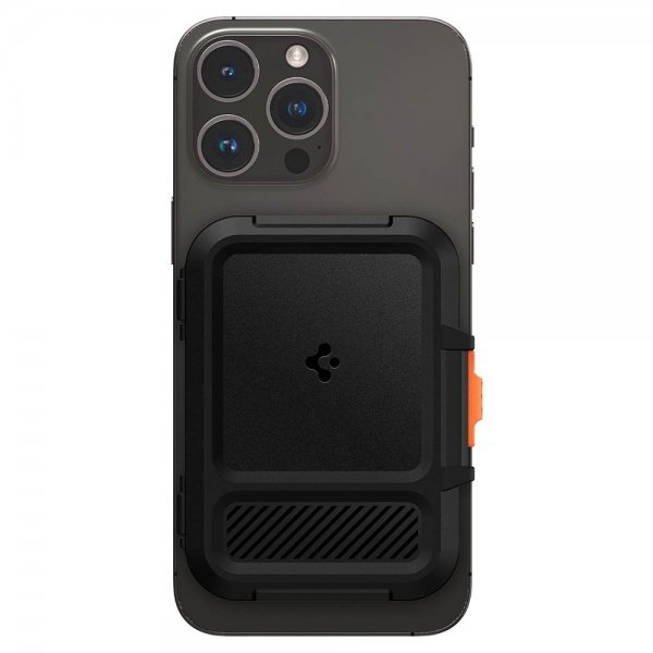 Spigen MagSafe Kortholder Lock Fit MagFit Svart