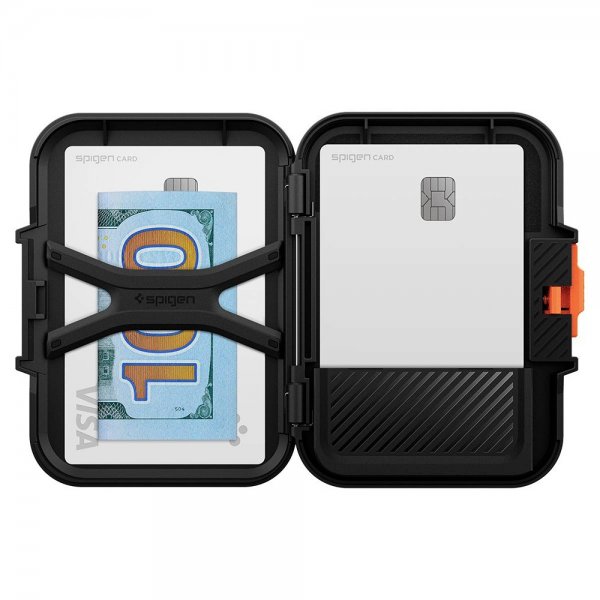 Spigen MagSafe Kortholder Lock Fit MagFit Svart