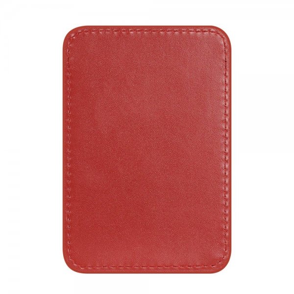 Dux Ducis MagSafe Kortholder Magnetic Leather Wallet Rød