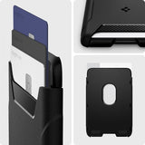 Spigen MagSafe Kortholder Rugged Armor 3 Cards MagFit Svart