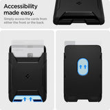Spigen MagSafe Kortholder Rugged Armor 3 Cards MagFit Svart