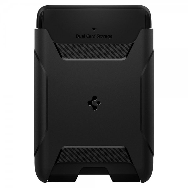 Spigen MagSafe Kortholder Rugged Armor 3 Cards MagFit Svart