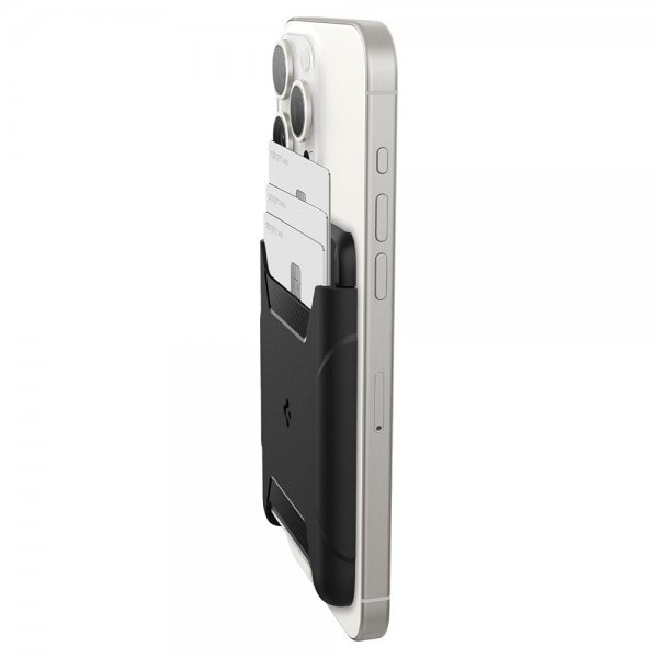 Spigen MagSafe Kortholder Rugged Armor 3 Cards MagFit Svart