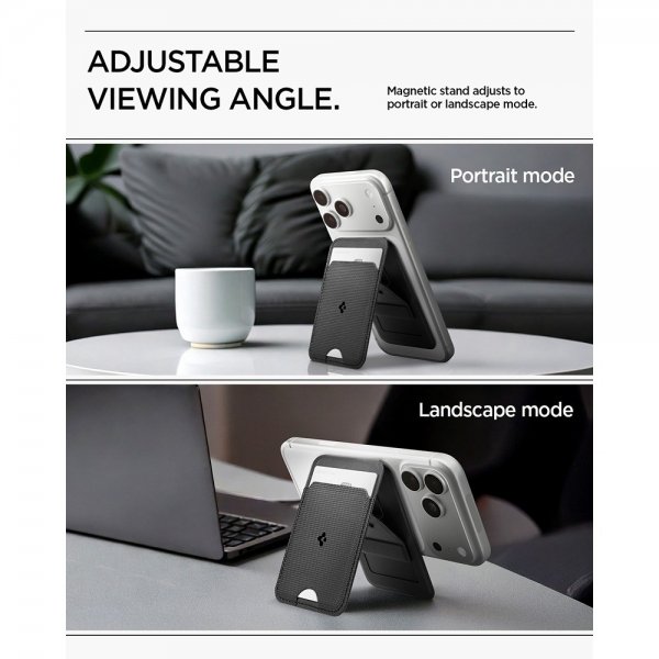 Spigen MagSafe Kortholder Slim Fold MagFit Svart Svart
