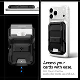 Spigen MagSafe Kortholder Tough Armor Pro MagFit Svart