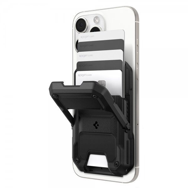 Spigen MagSafe Kortholder Tough Armor Pro MagFit Svart