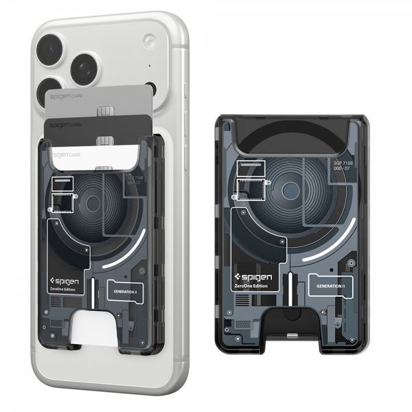 Spigen MagSafe Kortholder Ultra Hybrid Zero One MagFit Svart