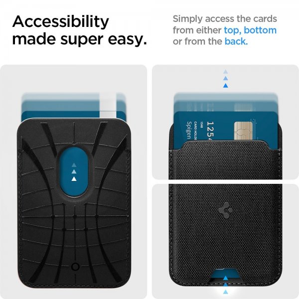 Spigen MagSafe Kortholder Urban Fit MagFit Svart