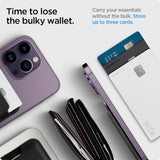Spigen MagSafe Kortholder Valentinus 3 Cards Holder MagFit Svart