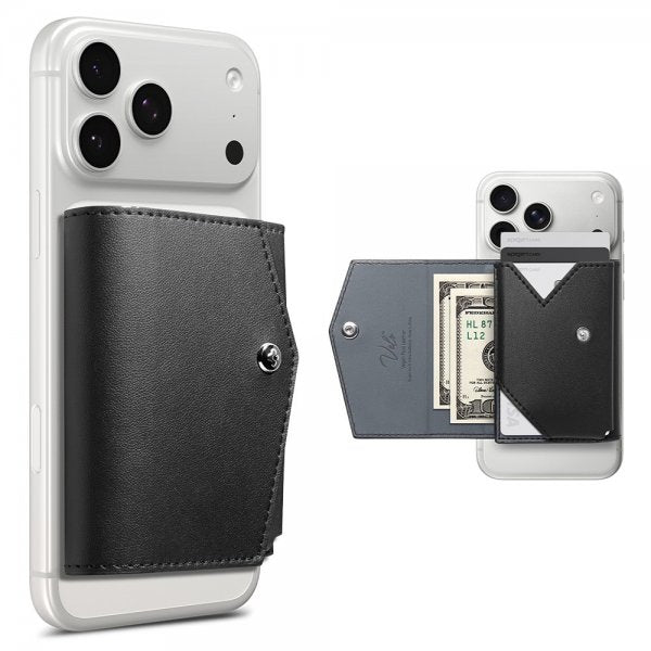 Spigen MagSafe Kortholder Valentinus Pro 3 Cards MagFit Svart